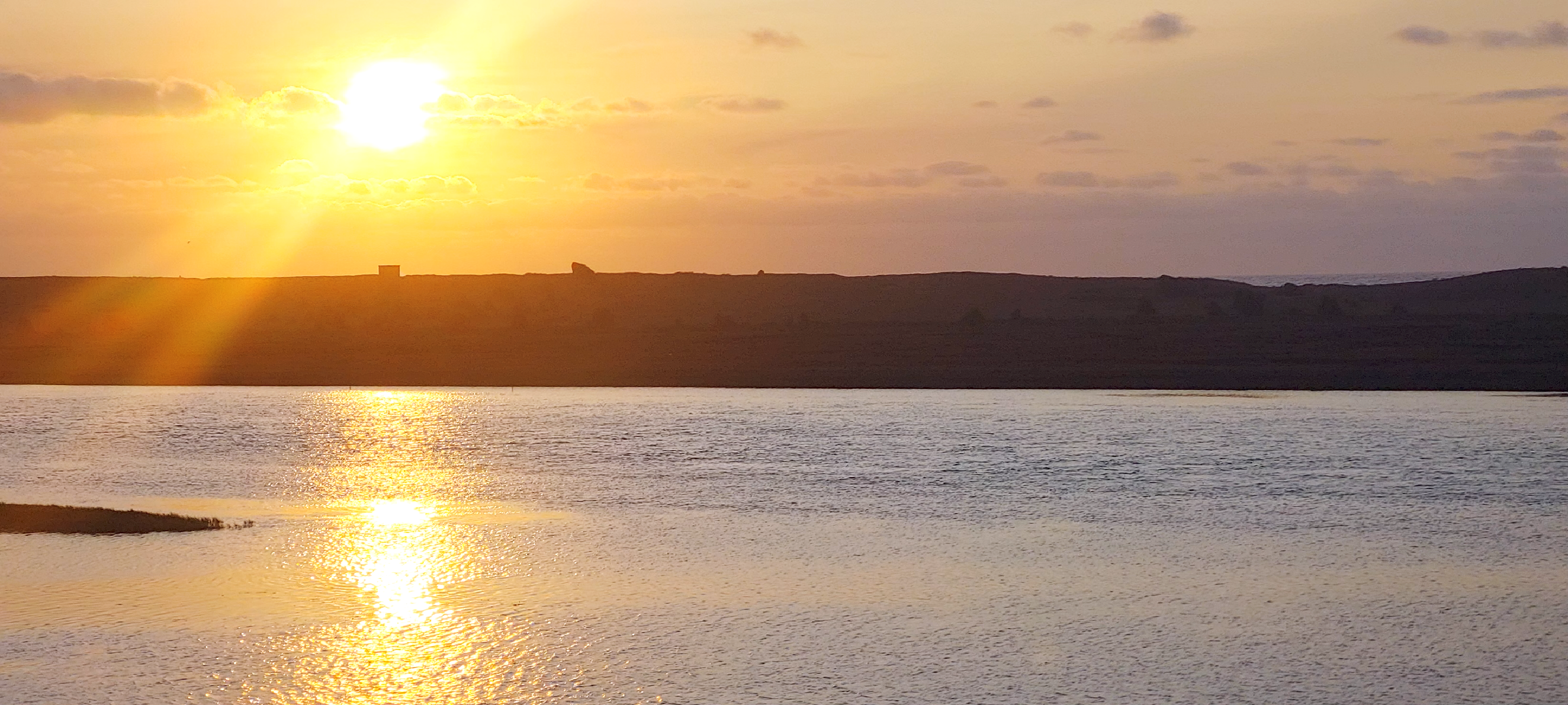 Coucher de soleil sur la lagune de Oualidia — Chambres d’hôtes